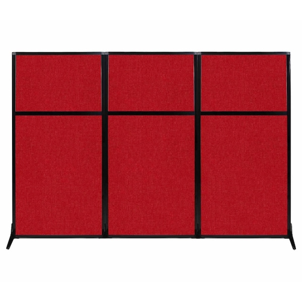 Work Station Screen 99" x 70" Red Fabric